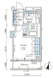 パークアクシス自由が丘テラス 202 間取り図