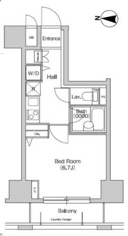プライムアーバン西新宿1 303 間取り図