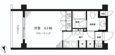 オーキッドレジデンス神楽坂 115 間取り図