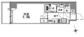 S-RESIDENCE浅草 (エスレジデンス浅草) 203 間取り図