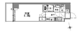 S-RESIDENCE浅草 (エスレジデンス浅草) 702 間取り図