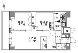 S-RESIDENCE浅草 (エスレジデンス浅草) 1002 間取り図