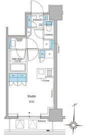 ブラウ菊川プレイス 202 間取り図