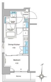 ブラウ菊川プレイス 501 間取り図