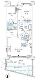 ブランズ碑文谷 1階 間取り図