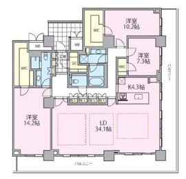 ロイヤルパークスタワー南千住 3905 間取り図