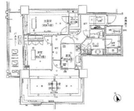 代官山アドレス ザ・タワー 28階 間取り図