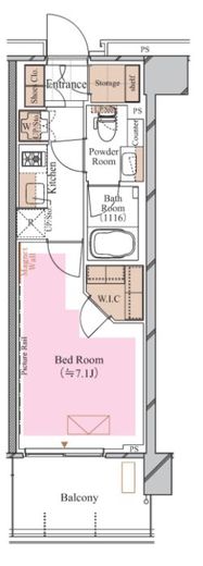 ブランシエスタ糀谷 505 間取り図