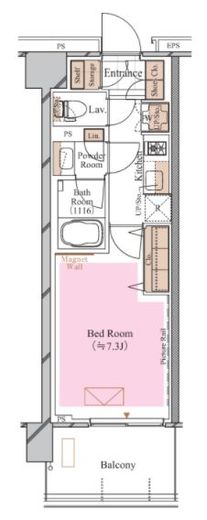 ブランシエスタ糀谷 512 間取り図