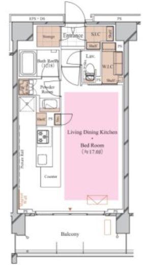 ブランシエスタ糀谷 513 間取り図
