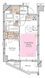 ブランシエスタ糀谷 214 間取り図