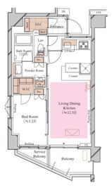 ブランシエスタ糀谷 709 間取り図