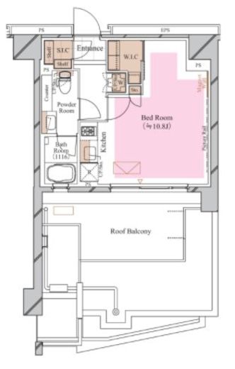 ブランシエスタ糀谷 608 間取り図