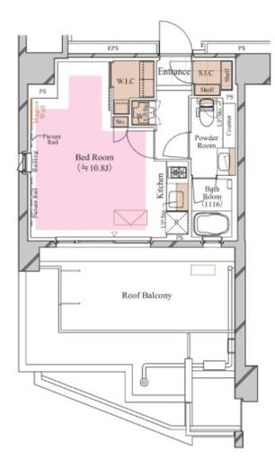 ブランシエスタ糀谷 607 間取り図