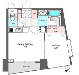 ダイナシティ三田 2階 間取り図