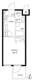 ラスパシオ三軒茶屋 405 間取り図