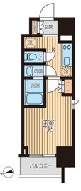 クロスレジデンス蒲田2 306 間取り図