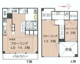 アクシア麻布 21階 間取り図