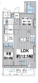 レジェンダリーコート赤羽ANNEX 402 間取り図