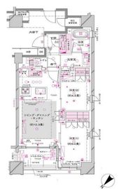 オーパスレジデンス銀座イースト 804 間取り図