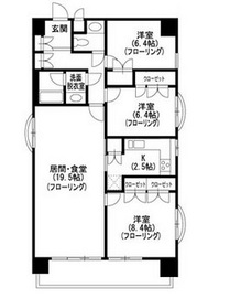 虎ノ門ガーデン 3階 間取り図