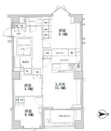 グランスイート広尾 2階 間取り図