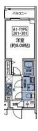 ルネサンスコート新宿余丁町 301 間取り図