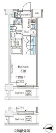 ウエリスアーバン中野坂上 414 間取り図