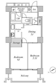 六本木ビュータワー 3階 間取り図