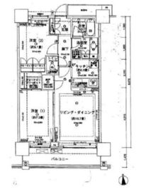 ベイクレストタワー 20階 間取り図