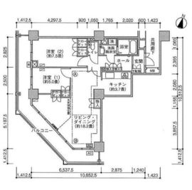 ジェイタワー西大井 23階 間取り図