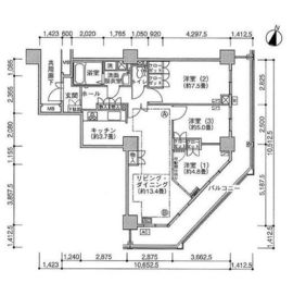 ジェイタワー西大井 10階 間取り図