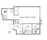 パセオ武蔵小山2 203 間取り図