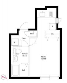 パセオ武蔵小山2 203 間取り図