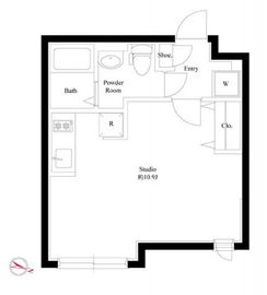 パセオ武蔵小山2 304 間取り図