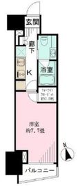 パークリュクス新宿御苑前mono 5階 間取り図