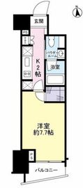 パークリュクス新宿御苑前mono 9階 間取り図