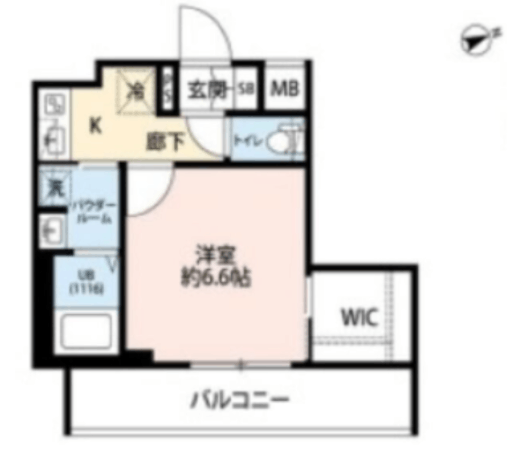 プレール・ドゥーク門前仲町3 7階 間取り図