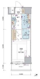 プレール・ドゥーク門前仲町3 1階 間取り図