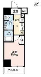 プレール・ドゥーク門前仲町3 2階 間取り図