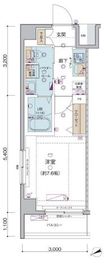 プレール・ドゥーク門前仲町3 1階 間取り図