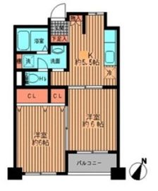 プライムアーバン勝どき 916 間取り図