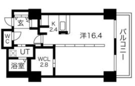 シティコート目黒 2-1005 間取り図