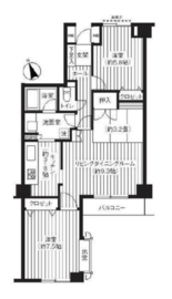 代々木カサグランデ 404 間取り図