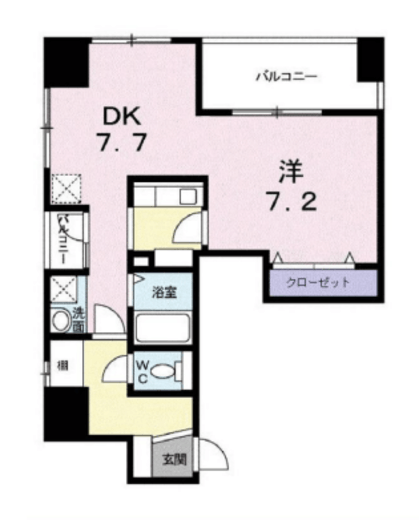 メゾン日本橋浜町 601 間取り図
