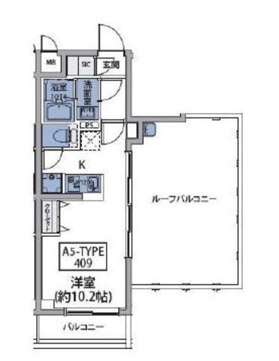 ルネサンスコート新宿余丁町 409 間取り図