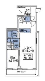 ルネサンスコート新宿余丁町 310 間取り図