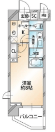 コンシェリア新宿落合 5階 間取り図