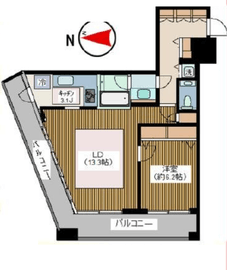 コンシェリア西新宿タワーズウエスト 25階 間取り図