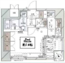 コンシェリア麻布十番 8階 間取り図